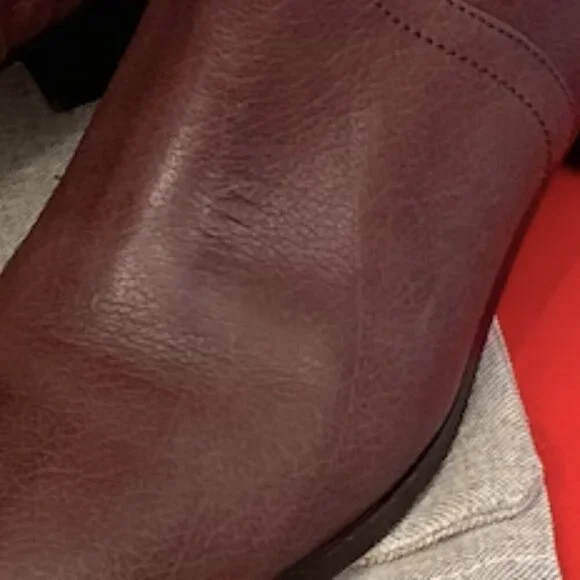 Valentino Garavani Brown Leather Floral Appliqué Boots | Size 39 1/2 - Picture 9 of 10